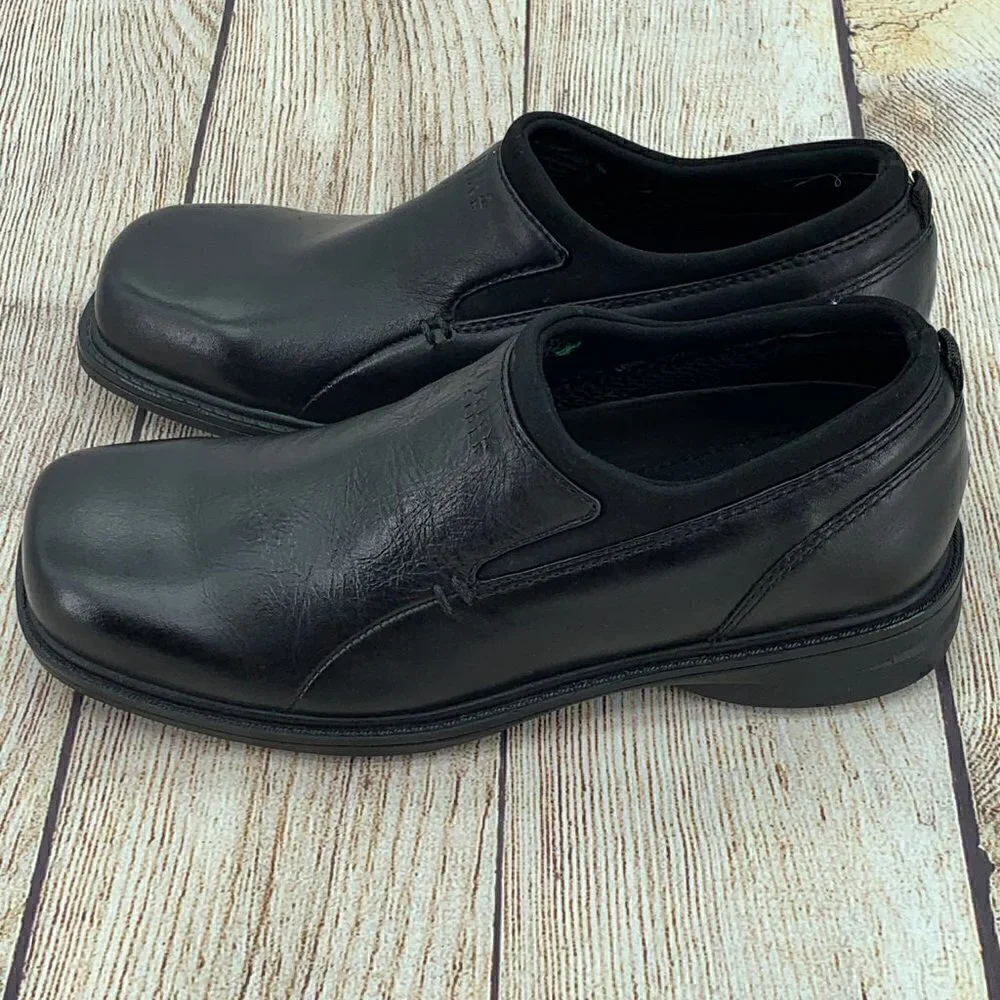 Sperry Top Sider Black Leather Slip On Loafers - Picture 2 of 12